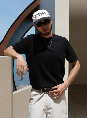 OD/DARKNESS 2026夏 美利奴澳洲羊毛圆领老钱极简纯色修身短袖T恤