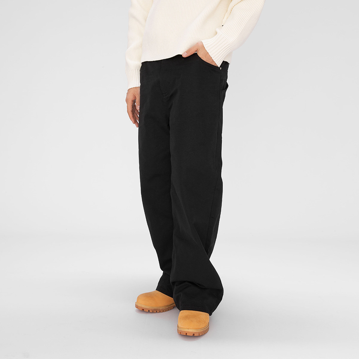 OD/ORANGEDRAGON 2025冬OFFICE工作室纯色简约全棉高级直筒休闲裤,男装,休闲裤,淘宝优惠券,粉丝福利购,淘宝优惠卷