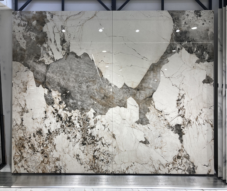 2023新款潘多拉岩板电视背景墙客厅800×2600大理石酒店家工装连