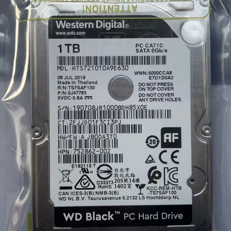 特价出全新原装正品0通电西数黑盘1TB，WD10JPLX，企--议价商品