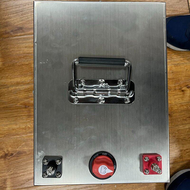 全新12.8v280ah磷酸铁锂电池组!不锈钢外壳,带数显电--议价商品