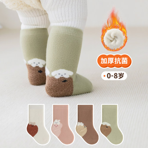 0-8岁冬季加厚保暖A类婴儿中筒袜