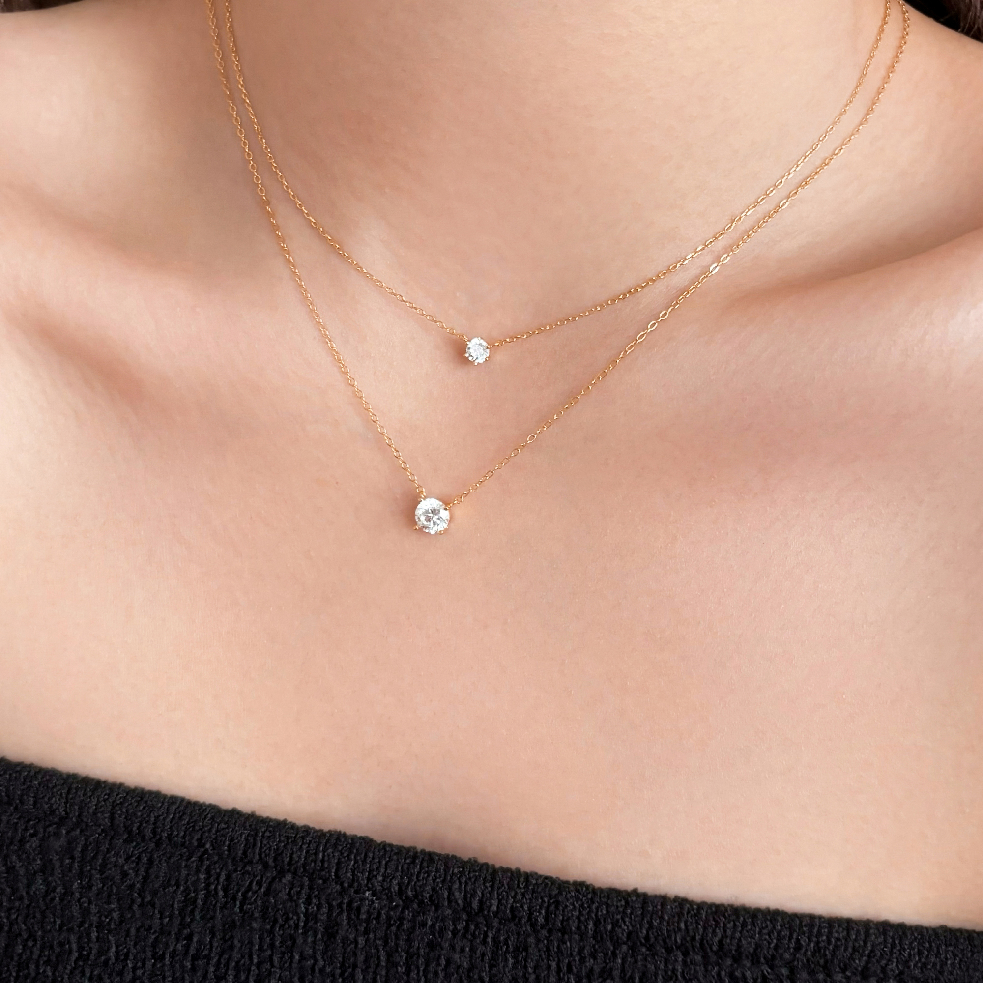 早八牛马经典不过时六爪锆石项链