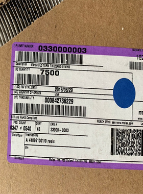 MOLEX33000-0003  330000003连接器端子现货原装美国一个起拍