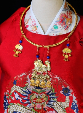 明制富贵项圈古风汉服配饰新中式