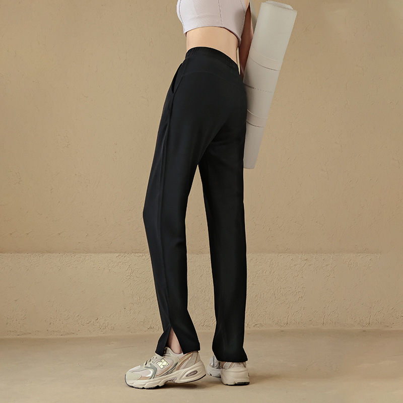 瑜伽服裤女夏季高腰宽松阔腿休闲直筒垂感显瘦外穿运动跑步健身裤