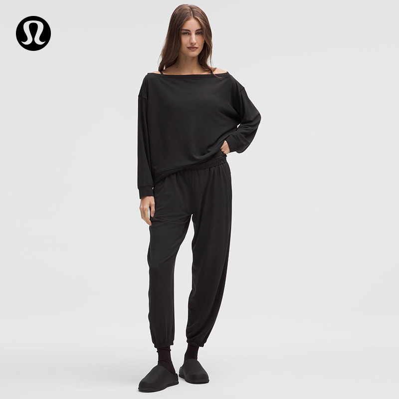 BeCalm 女士超宽松款中腰长裤丨lululemon丨LW5HEQS图片