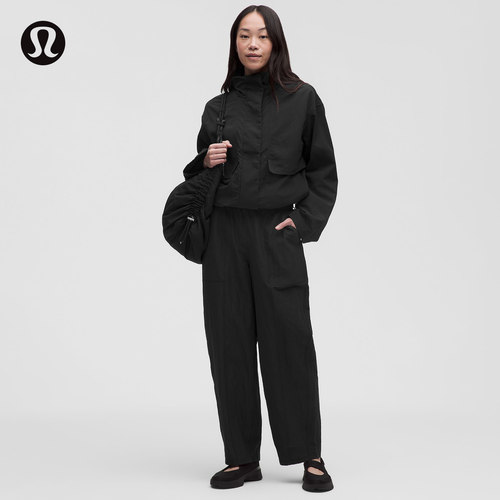 Crinkle Nylon 女士茧型长裤 拒水*亚洲版型丨lululemon丨LW5IYBA
