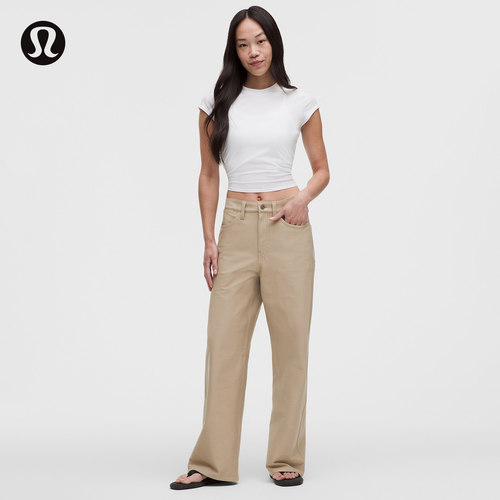 EasyFive™ 女士五袋款中腰阔腿裤*亚洲版型丨lululemon丨LW5JH0A