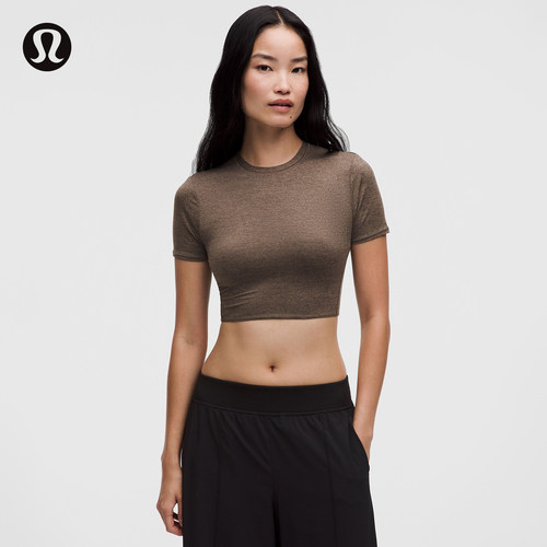 Nulu 女士短款圆领短袖 T 恤丨lululemon丨LW3KYIS