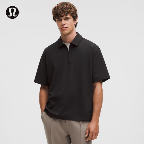 Daydrift™男士超宽松款1/4拉链Polo衫短袖丨lululemon丨LM3GAGS