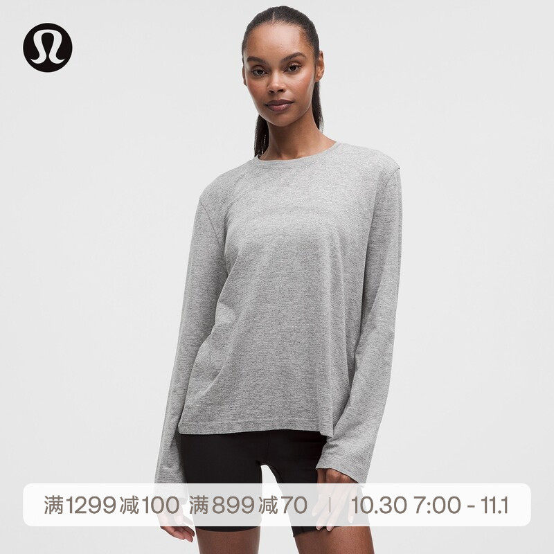 Swiftly™ Relaxed女士运动长袖T恤 芯吸丨lululemon丨LW3JE9S