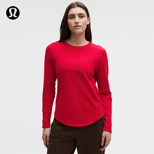 Love 女士长袖 T 恤 *粗纺平纹针织丨lululemon丨LW3JNGS