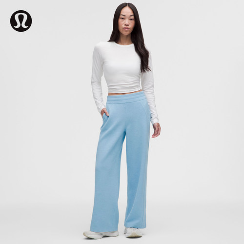 Scuba女士中腰阔腿运动裤 *华夫格*亚洲版型丨lululemon丨LW5ID6A