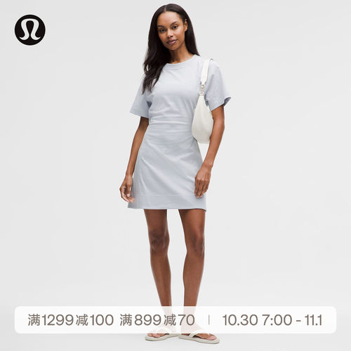 Cotton Jersey 女士短款连衣裙 速干芯吸丨lululemon丨LW1FTES