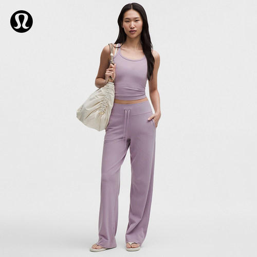 Groove 女士高腰阔腿裤 *常规版型丨lululemon丨LW5INBS