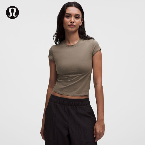 女士棉混纺短款短袖 T 恤丨lululemon丨LW3ILWS