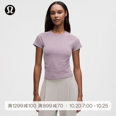 Micro-Rib Softstreme女士罗纹短袖T恤 速干丨lululemon丨LW3KUYS