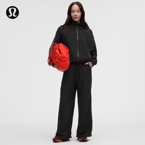 Dance Studio 女士通风设计高腰阔腿裤丨lululemon丨LW5JH2A