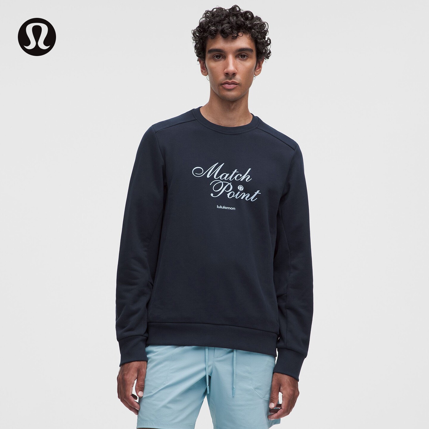 French Terry男士经典剪裁圆领卫衣 *图案款丨lululemon丨LM3GSZS