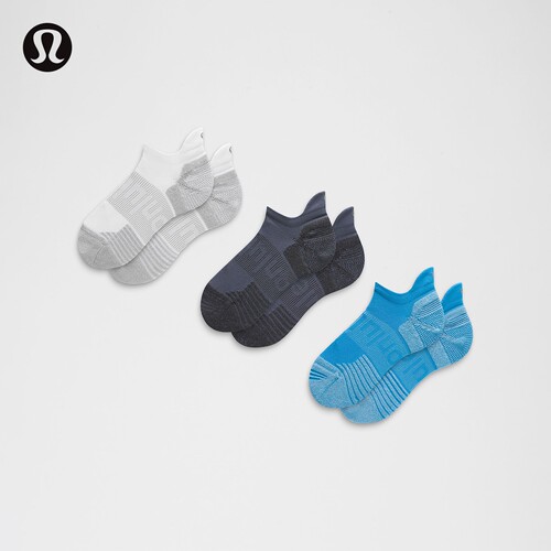 Power Stride™ 带提耳缓震短袜*3双装 透湿丨lululemon丨LU9DBLS