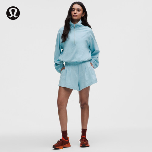 Seersucker WovenAir 女士高腰褶饰短裤 3.5丨lululemon丨LW7DT7S