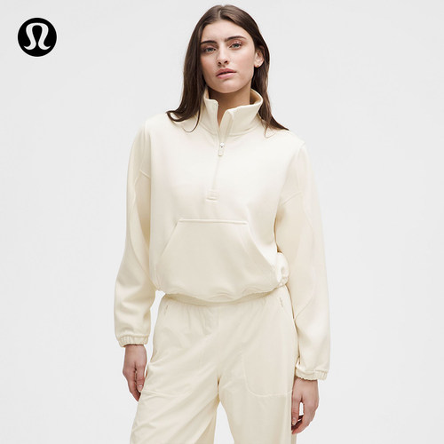 Brushed Softstreme™ 女士拉绒半拉链衫丨lululemon丨LW3IDXS