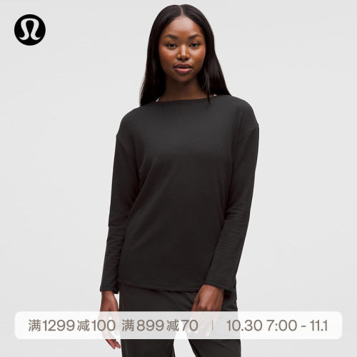Tie-Back女士莫代尔拉绒后侧系带长袖T恤丨lululemon丨LW3KAES