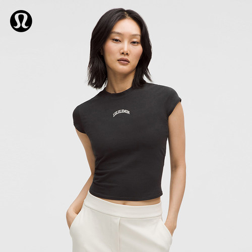 女士棉混纺短款短袖 T 恤 *学院风丨lululemon丨LW3IX2S