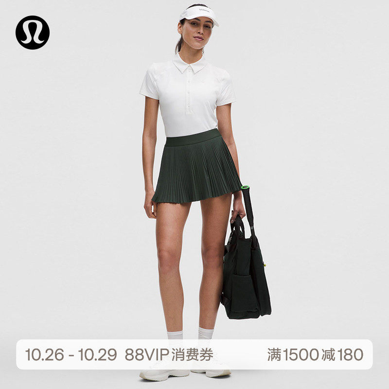 RePleat 女士风琴褶高腰网球裙丨lululemon丨LW8AQ9S