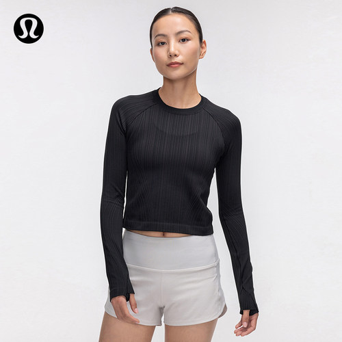 Rest Less 女士运动及腰套头衫丨lululemon丨LW3JIZS