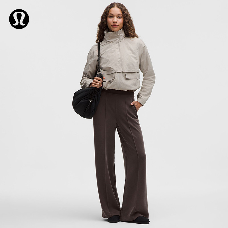 Brushed Softstreme女士阔腿裤 *常规版型丨lululemon丨LW5HLSS 裤现实拍商品图