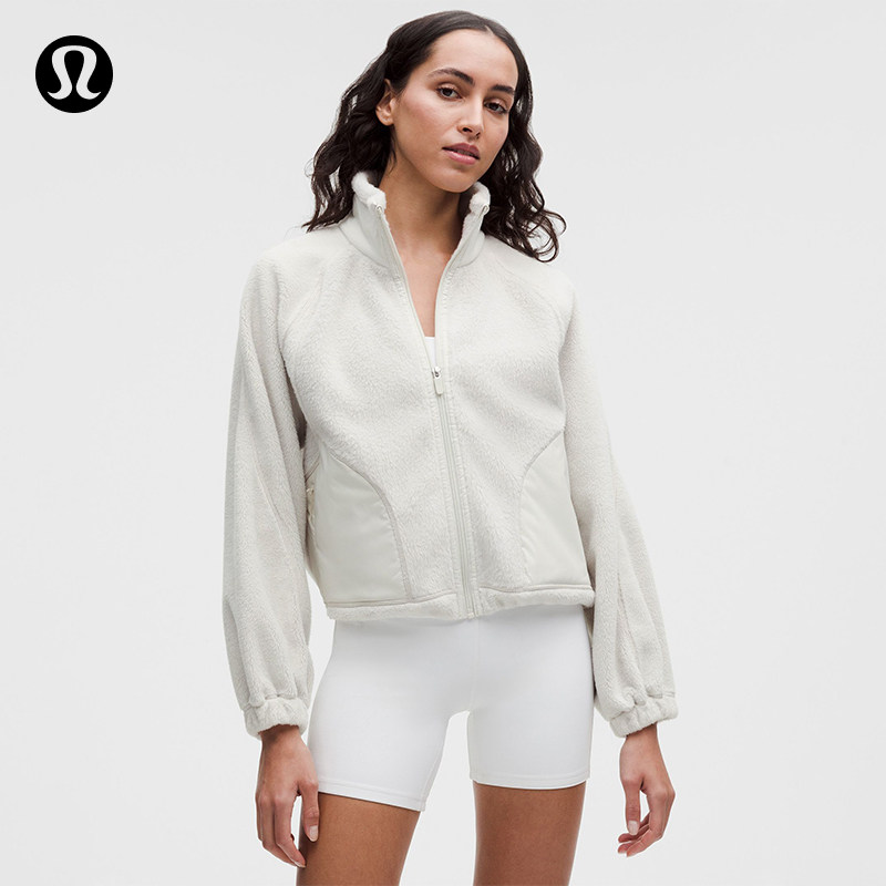 Contrast Fleece 女士撞色抓绒烟囱领夹克丨lululemon丨LW3KACS - 实物图