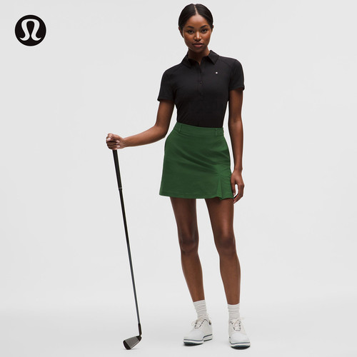 Stretch Twill女士高尔夫前侧褶饰短裙 拒水丨lululemon丨LW8AQ6S