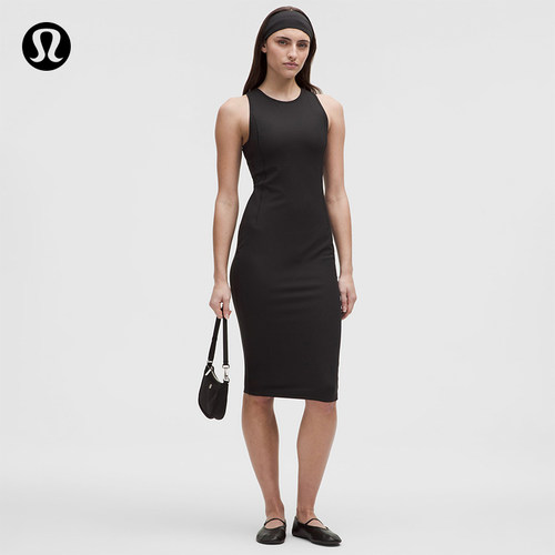 Ribbed Nulu™ 女士罗纹中长背心裙丨lululemon丨LW1FL9S
