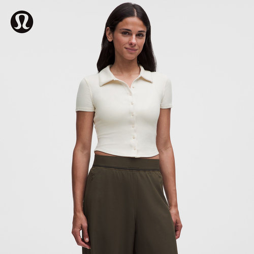 Button-Up 女士带领短袖衬衫丨lululemon丨LW3JF7S