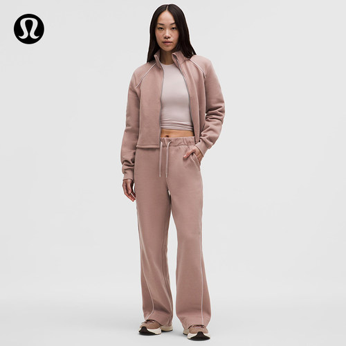 Fleece 女士拉绒高腰直筒长裤丨lululemon丨LW5IBVA