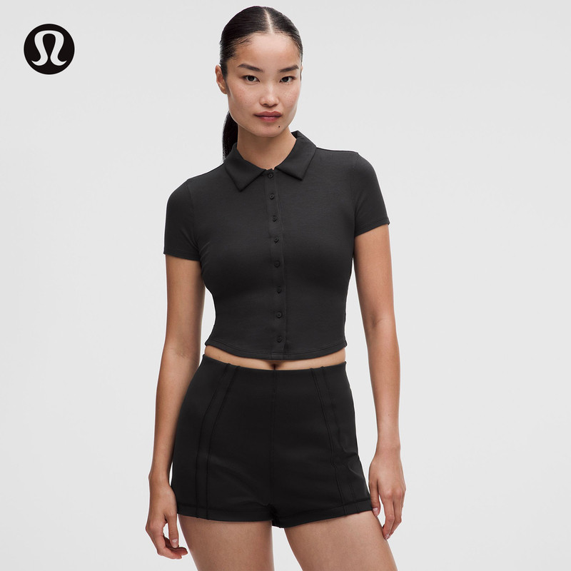 Button-Up 女士带领短袖衬衫丨lululemon丨LW3JFCS图片