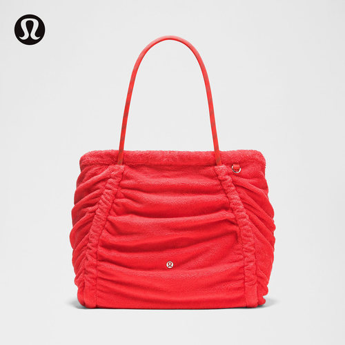 Ruched 女士褶饰款手袋 *毛圈布丨lululemon丨LW9GHQS