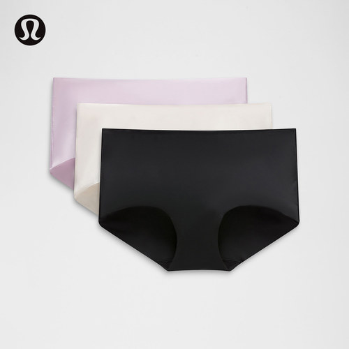 InvisiWear女士中腰平角内裤*3条 速干芯吸丨lululemon丨LW9DC6S