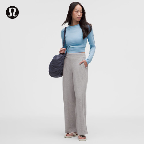 Scuba女士中腰阔腿运动裤 *华夫格*亚洲版型丨lululemon丨LW5ID6A