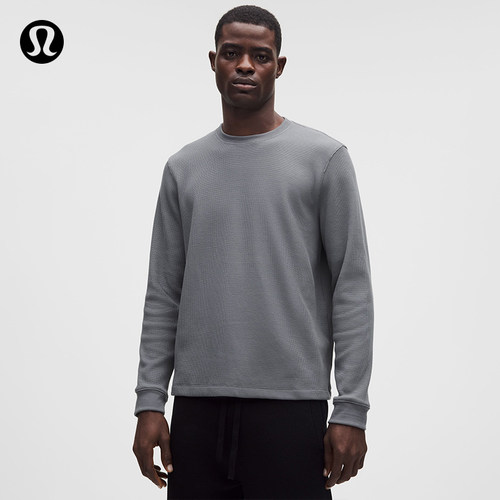 Cotton-Blend 男士棉混纺华夫格长袖针织衫丨lululemon丨LM3FTES