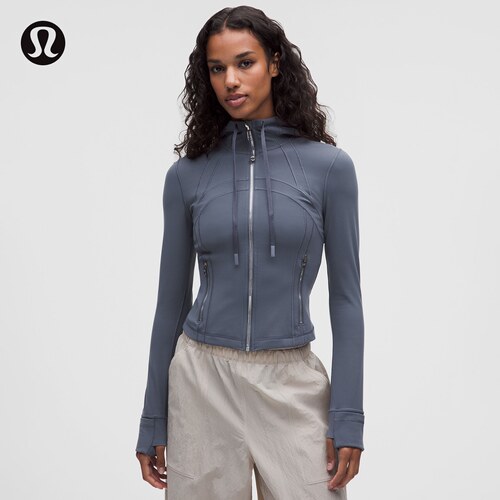 Define 女士短款连帽夹克 *Nulu™ 芯吸丨lululemon丨LW3IVYS