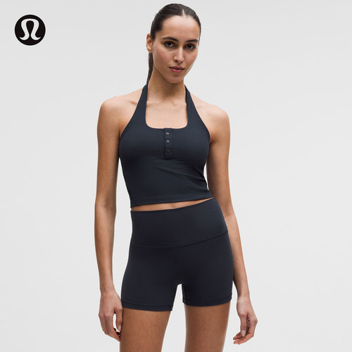 Ribbed Nulu 女士罗纹挂脖运动背心 B/C丨lululemon丨LW1FX3S