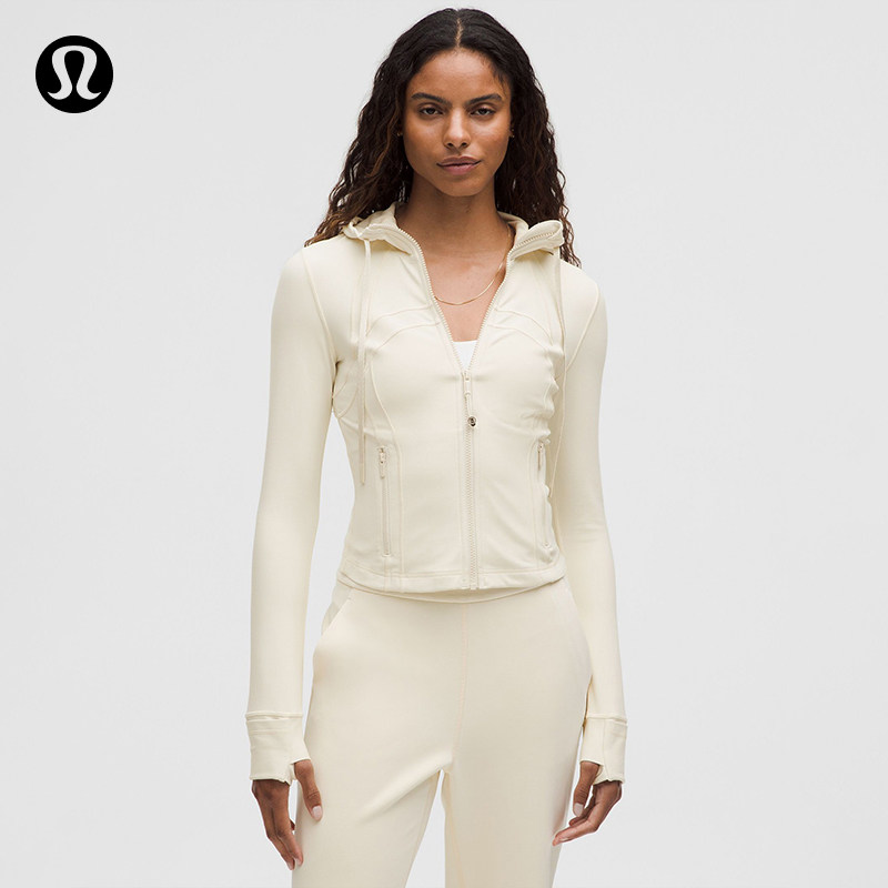 Define 女士短款连帽夹克 *Nulu™ 芯吸丨lululemon丨LW3IYVS图片