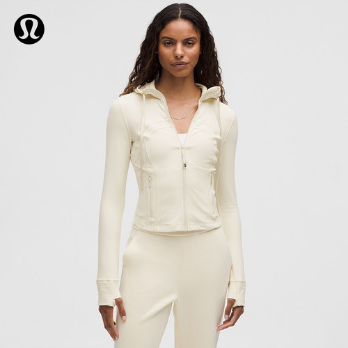Define 女士短款连帽夹克 *Nulu™ 芯吸丨lululemon丨LW3IYVS