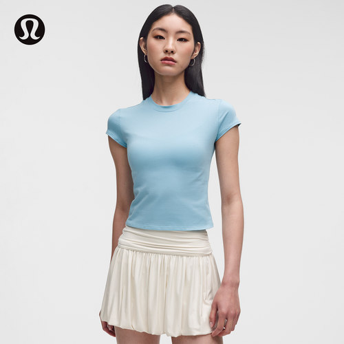 女士棉混纺短款短袖 T 恤丨lululemon丨LW3ILWS