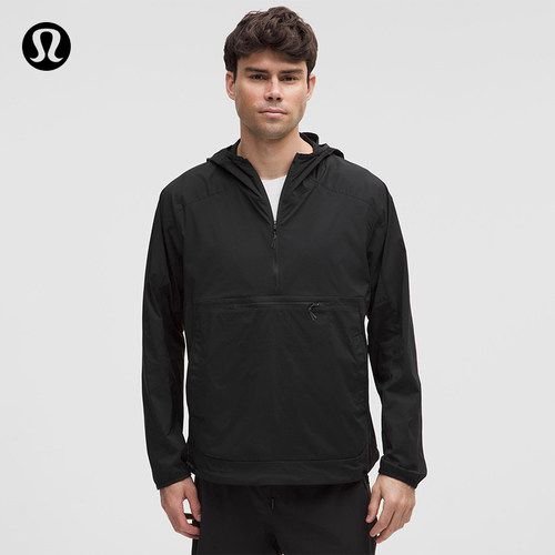 Multi-Pocket男士跑步半拉链外套 防晒丨lululemon丨LM4ASTS