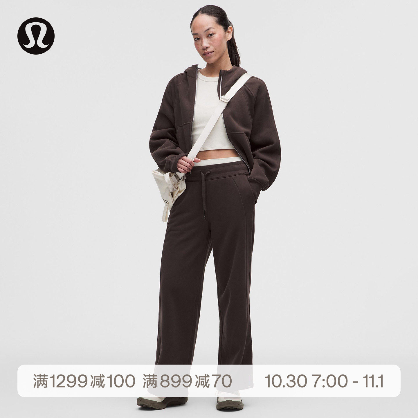 Scuba™ 女士中腰阔腿运动裤*拉绒*亚洲版型丨lululemon丨LW5IWQA