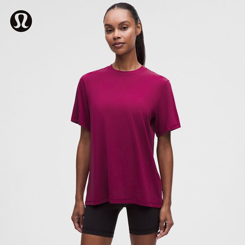 Jersey 女士训练平纹针织短袖 T 恤丨lululemon丨LW3HQUS